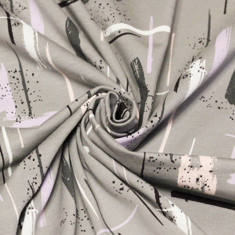 Jersey coton peigné & élasthanne -...