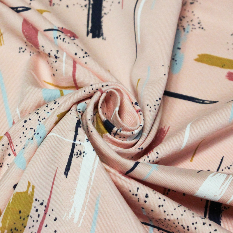 Jersey coton peigné & élasthanne -...