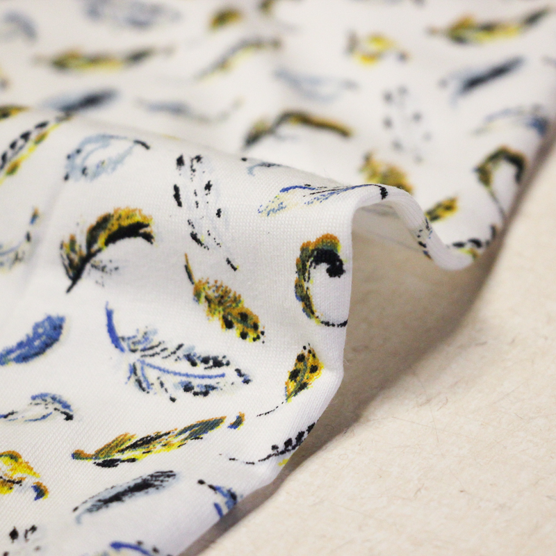 Jersey coton peigné & élasthanne -...