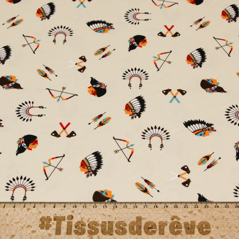 Jersey coton peigné & élasthanne -...