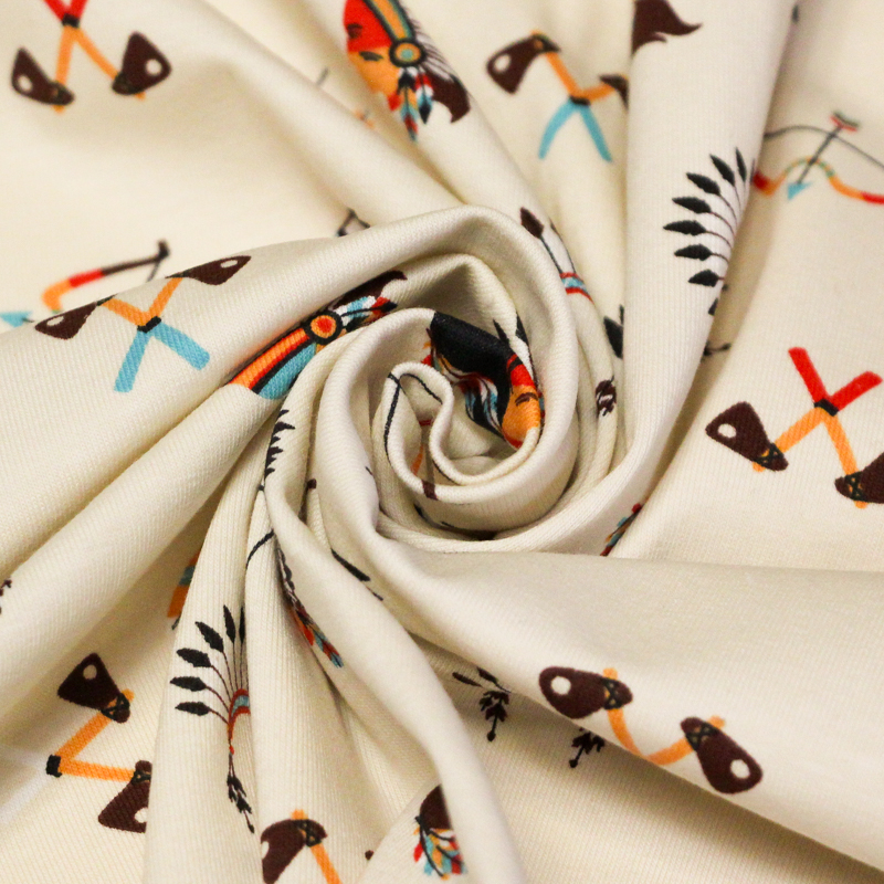 Jersey coton peigné & élasthanne -...