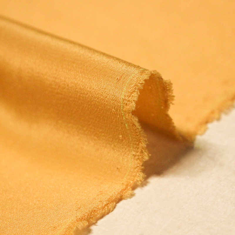 Crêpe de chine 100% soie - Orange pastel