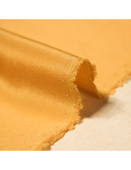 Crêpe de chine 100% soie - Orange pastel