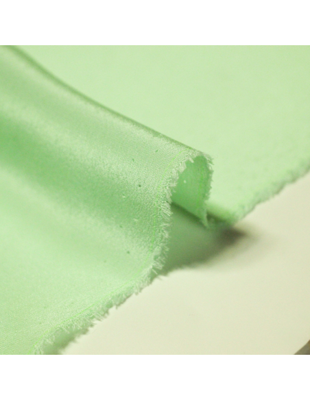 Crêpe de chine 100% soie - Vert pastel