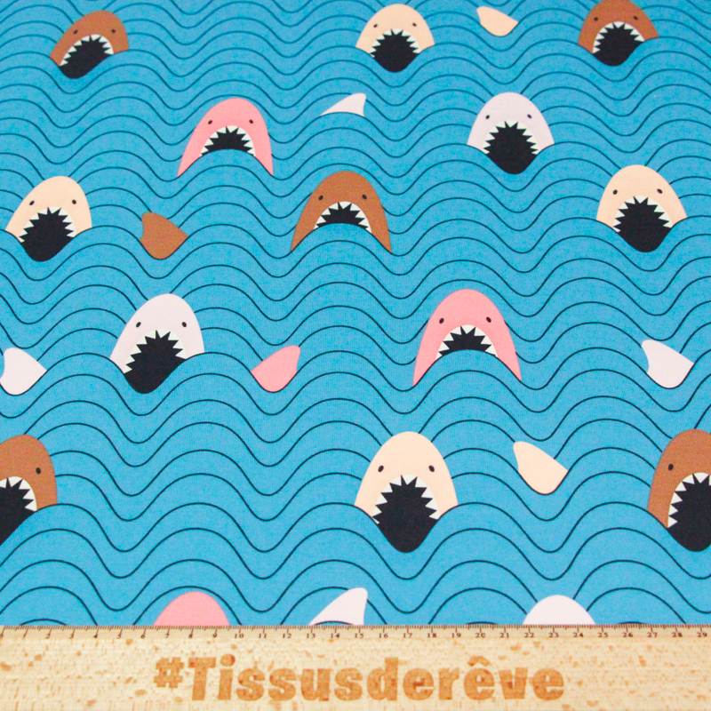 Jersey coton peigné & élasthanne -...