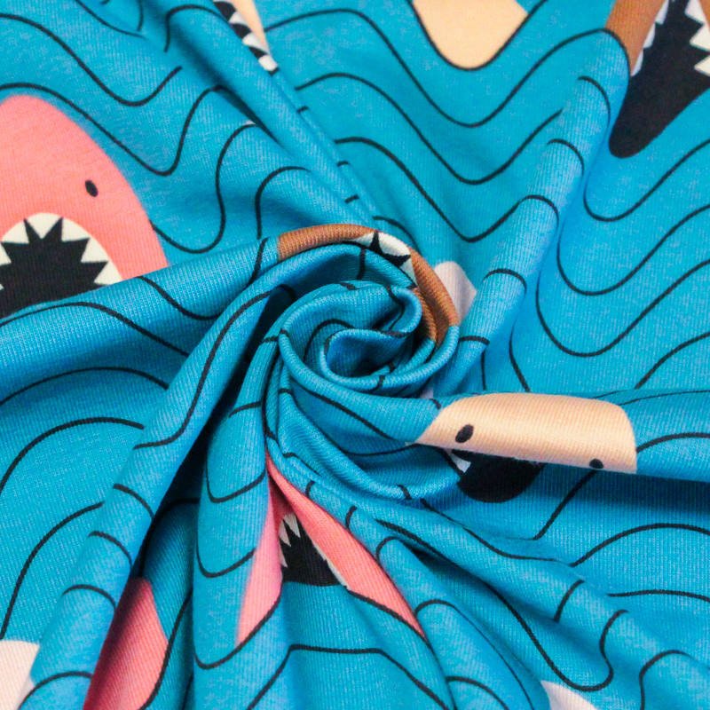 Jersey coton peigné & élasthanne -...