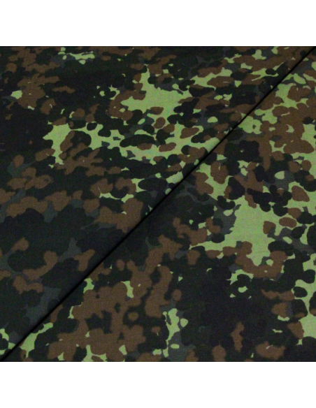 Satin coton viscose & élasthanne - Camouflage