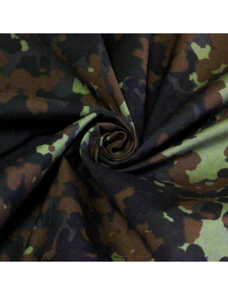 Satin coton viscose & élasthanne - Camouflage
