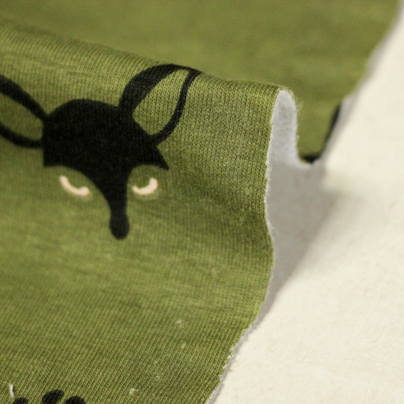 Molleton gratté - Renard noir & beige...