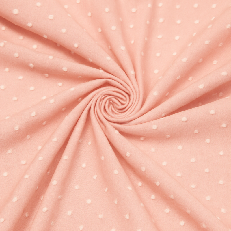 Voile de coton plumetis – Rose