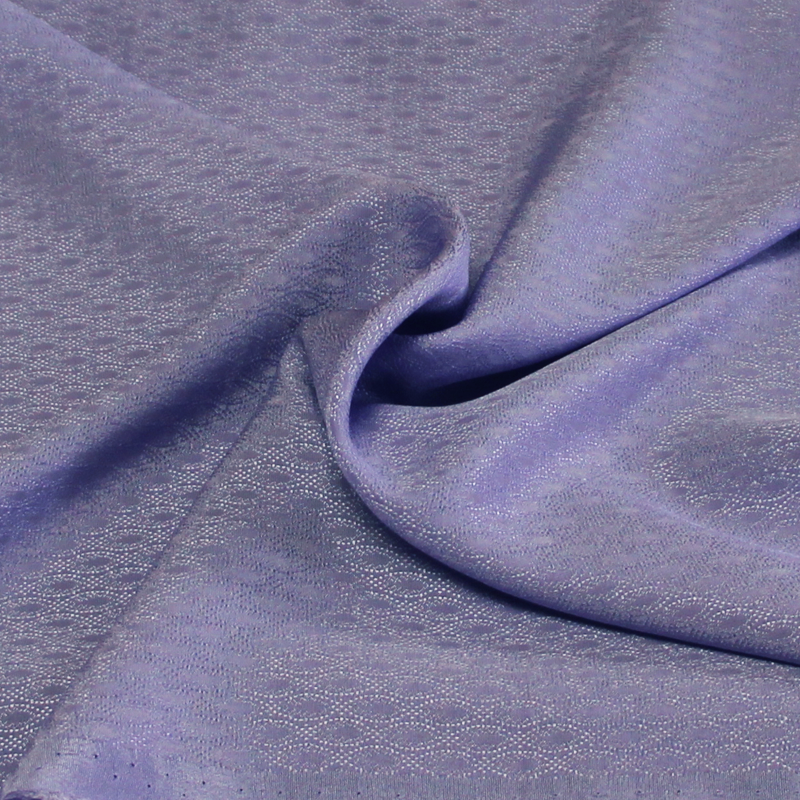 Satin 100% soie jacquard - Ill mauve