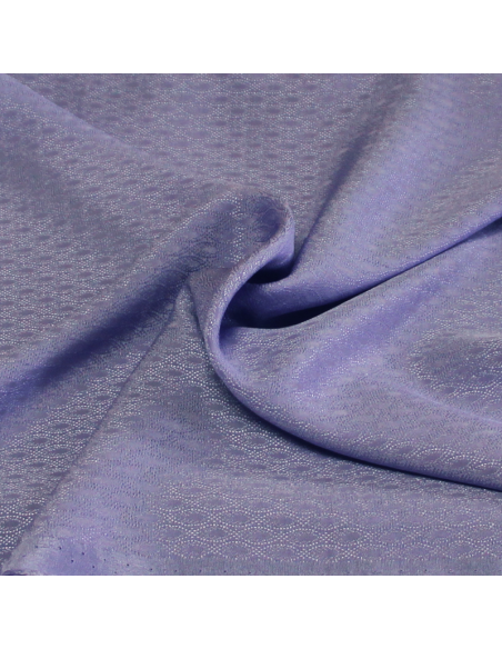 Satin 100% soie jacquard - Ill mauve