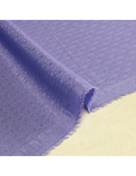 Satin 100% soie jacquard - Ill mauve