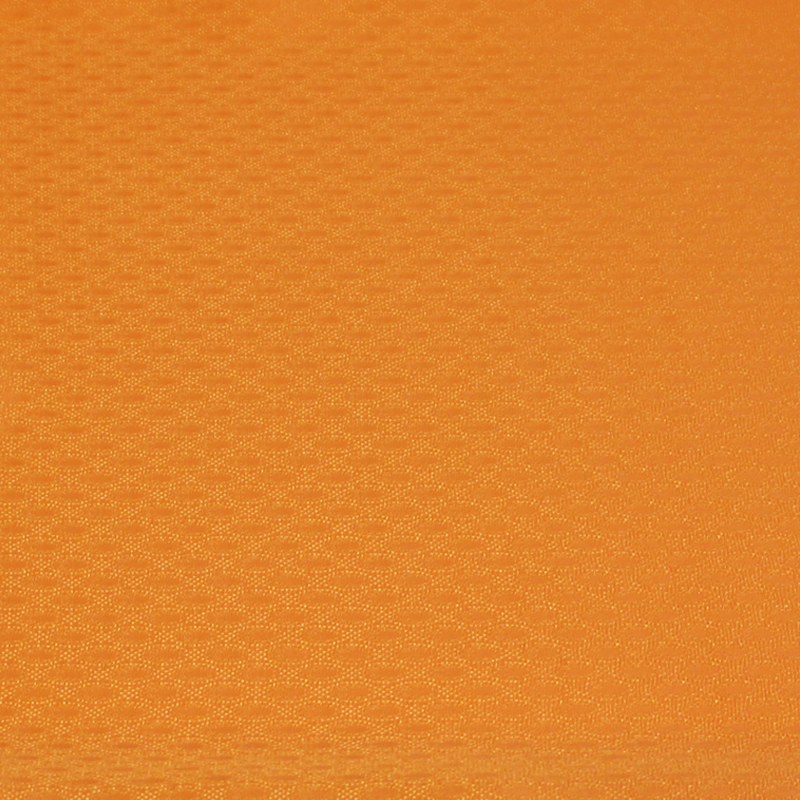 Satin 100% soie jacquard - Ill orange...