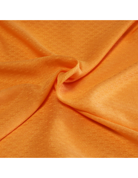 Satin 100% soie jacquard - Ill orange clair