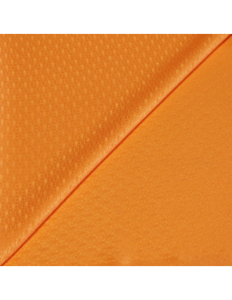 Satin 100% soie jacquard - Ill orange clair
