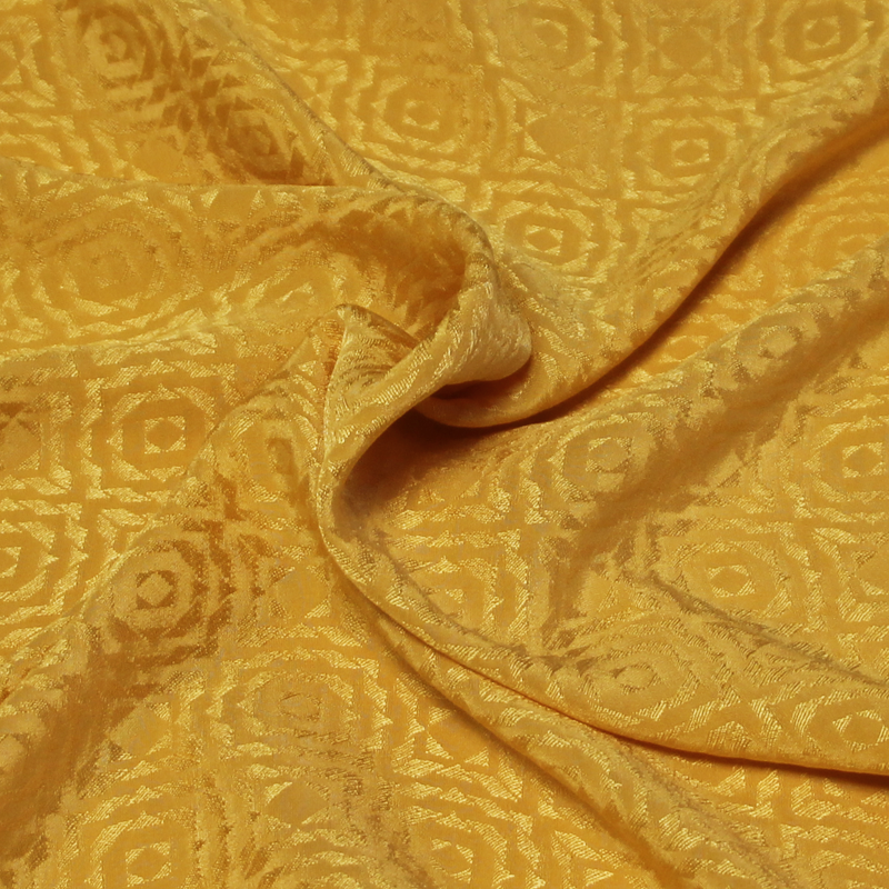 Satin 100% soie jacquard - Carré...