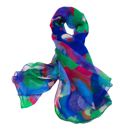 Carré mousseline 100% soie...