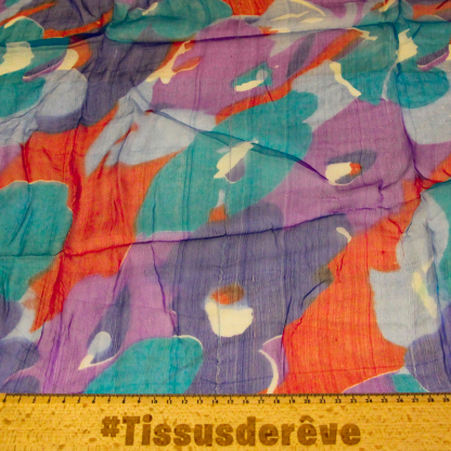 Carré mousseline 100% soie... 2