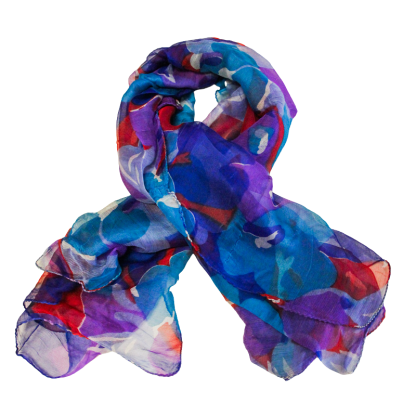 Carré mousseline 100% soie...