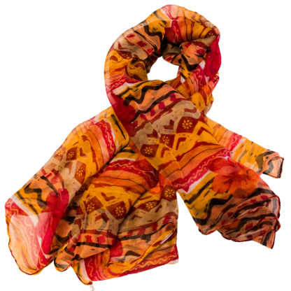 Carré mousseline 100% soie...