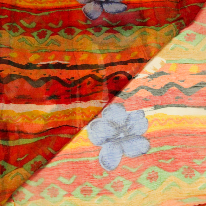 Carré mousseline 100% soie... 2