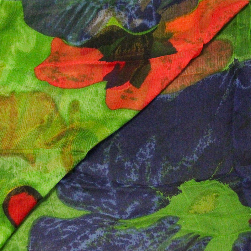 Carré mousseline 100% soie -...