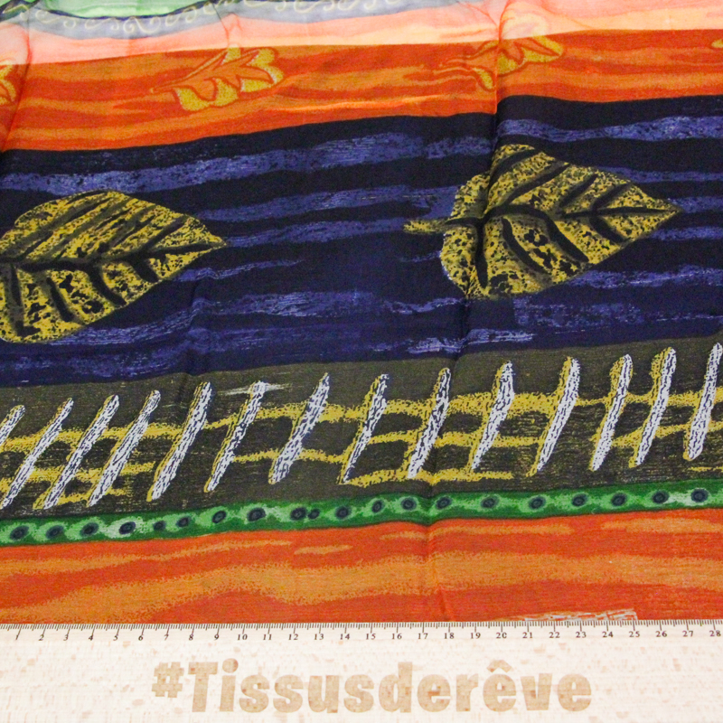 Carré mousseline 100% soie - Chemin...