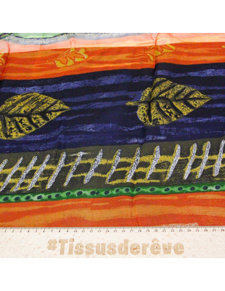 Carré mousseline 100% soie - Chemin sauvage