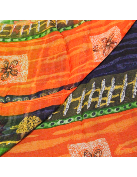 Carré mousseline 100% soie - Chemin sauvage