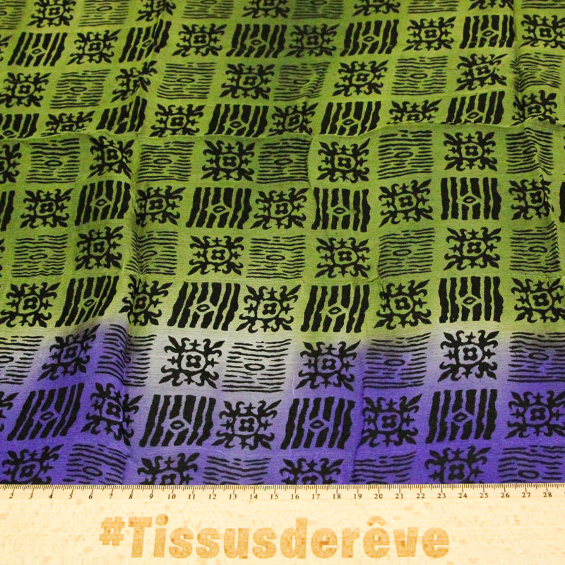 Carré mousseline 100% soie - Esprit...