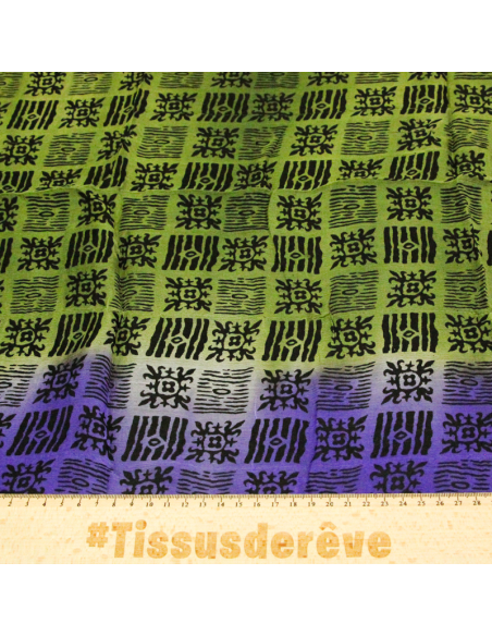 Carré mousseline 100% soie - Esprit tribal