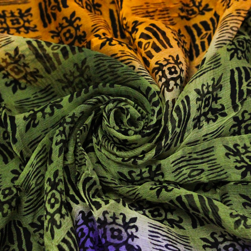 Carré mousseline 100% soie - Esprit...