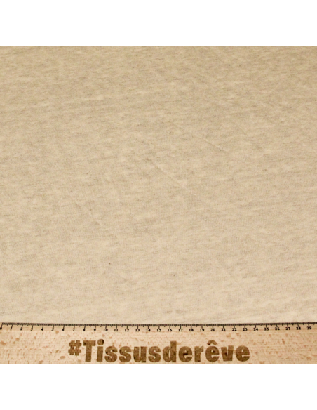 Jersey 100% lin - Beige