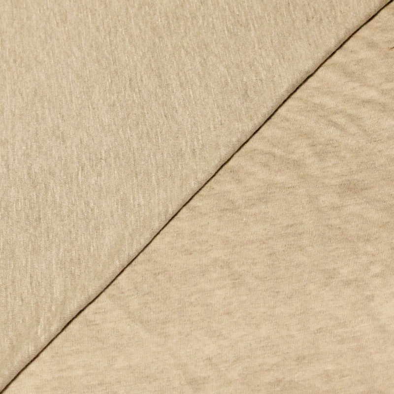 Jersey 100% lin - Beige