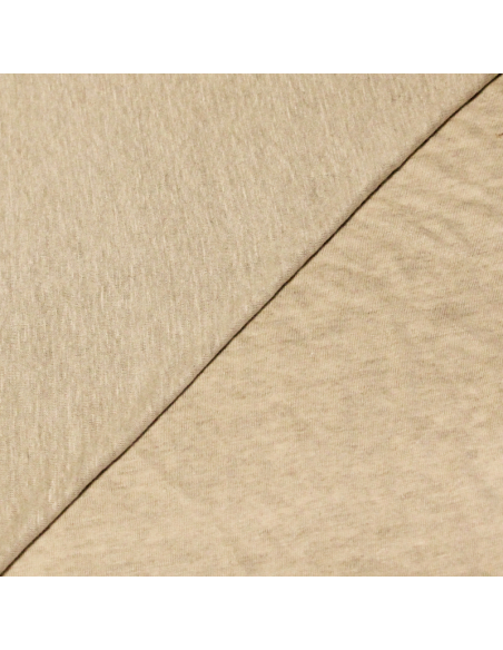 Jersey 100% lin - Beige