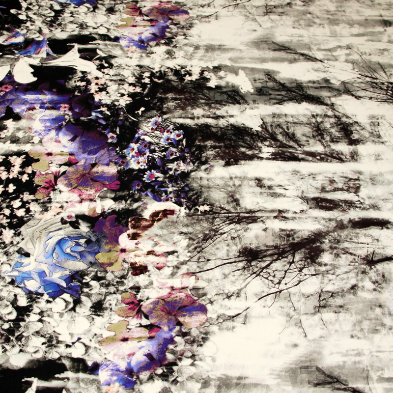 Jersey viscose & élasthanne - Forêt...