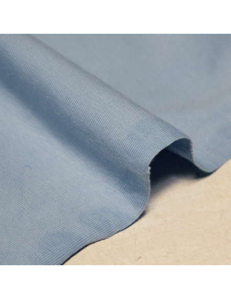 Jersey coton & élasthanne - Ciel