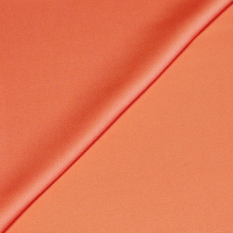 Satin 100% soie léger GOTS - Saumon
