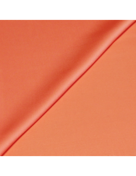 Satin 100% soie léger GOTS - Saumon