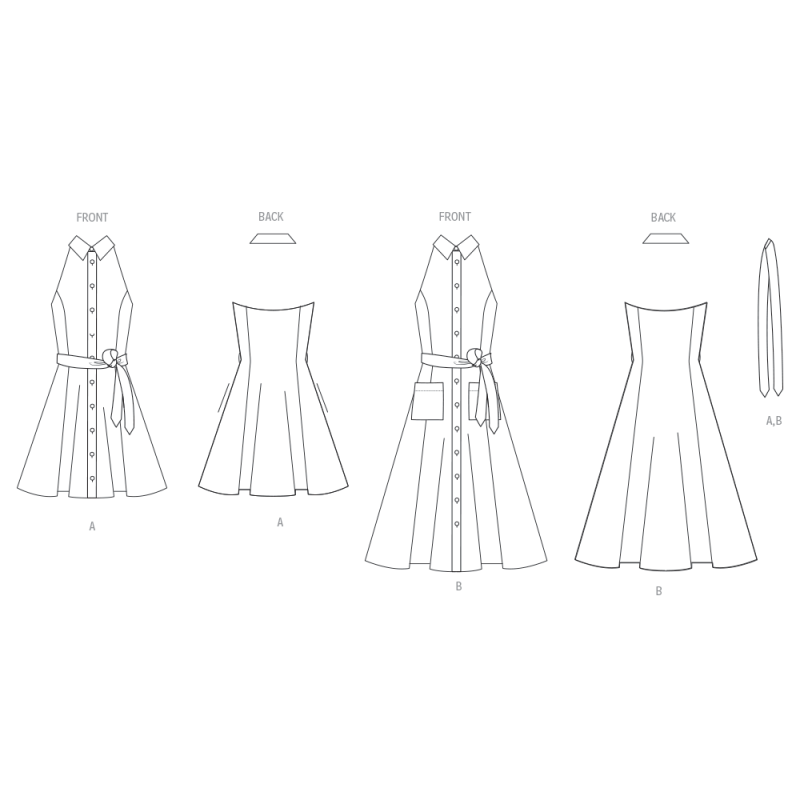 Patron Vogue 2103/Y5 (46-54) - Robe...