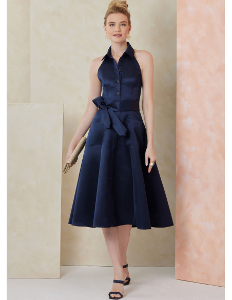 Patron Vogue 2103/Y5 (46-54) - Robe sans manches midi ou mini