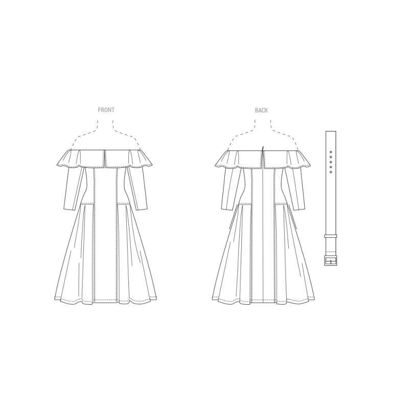 Patron Vogue 2104/Y5 (46-54) - Robe...