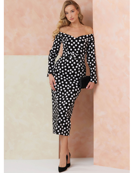 Patron Vogue 2105/D5 (32-40) - Robe fourreau épaules dénudées et ceinture