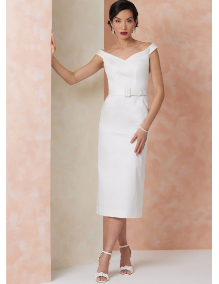 Patron Vogue 2105/D5 (32-40) - Robe fourreau épaules dénudées et ceinture