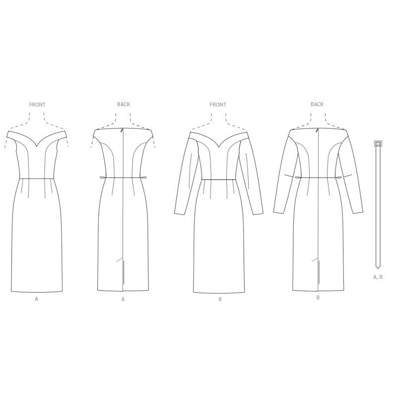 Patron Vogue 2105/D5 (32-40) - Robe...