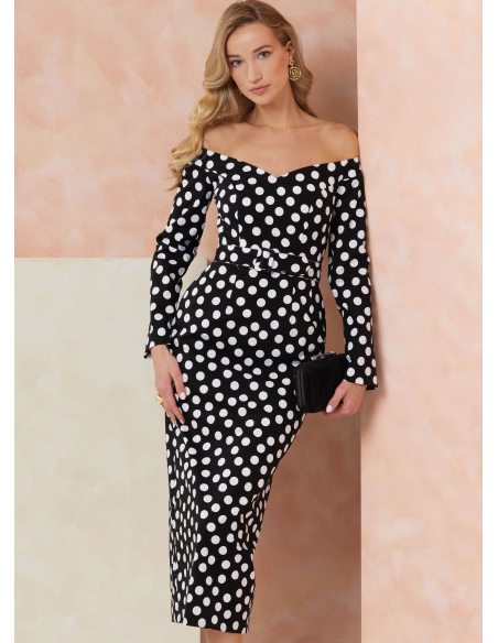 Patron Vogue 2105/D5 (32-40) - Robe fourreau épaules dénudées et ceinture
