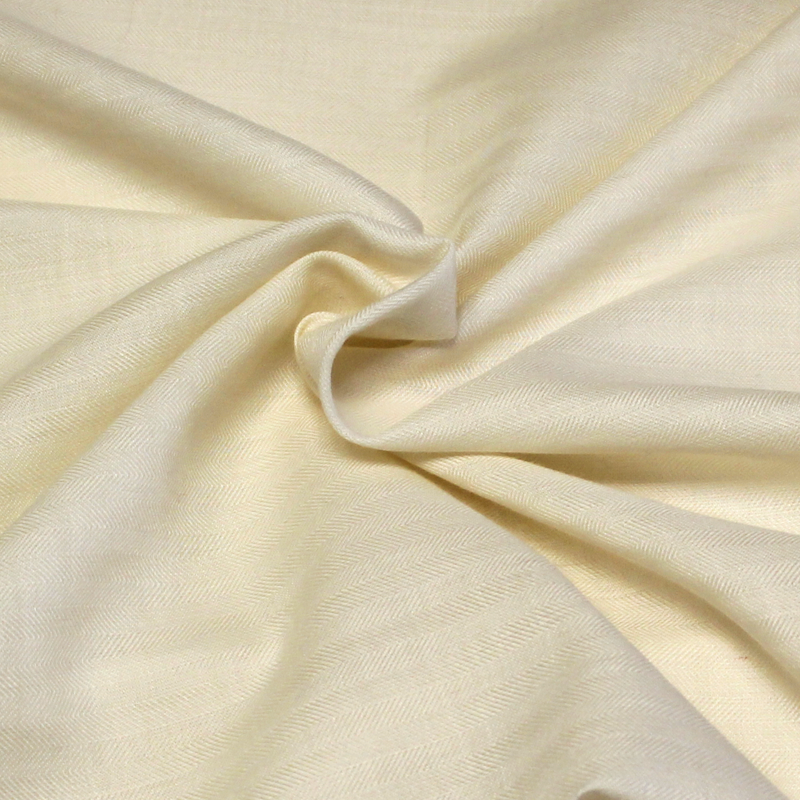 Étamine cachemire & soie - Chevron beige