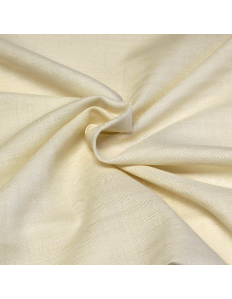 Étamine cachemire & soie - Chevron beige