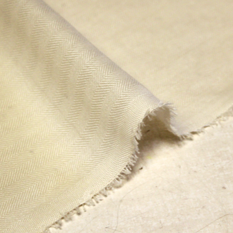 Étamine cachemire & soie - Chevron beige